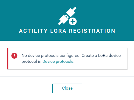 No device protocol given for LoRa