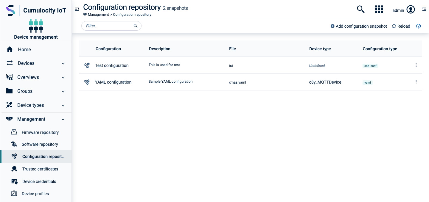 Configuration Repository
