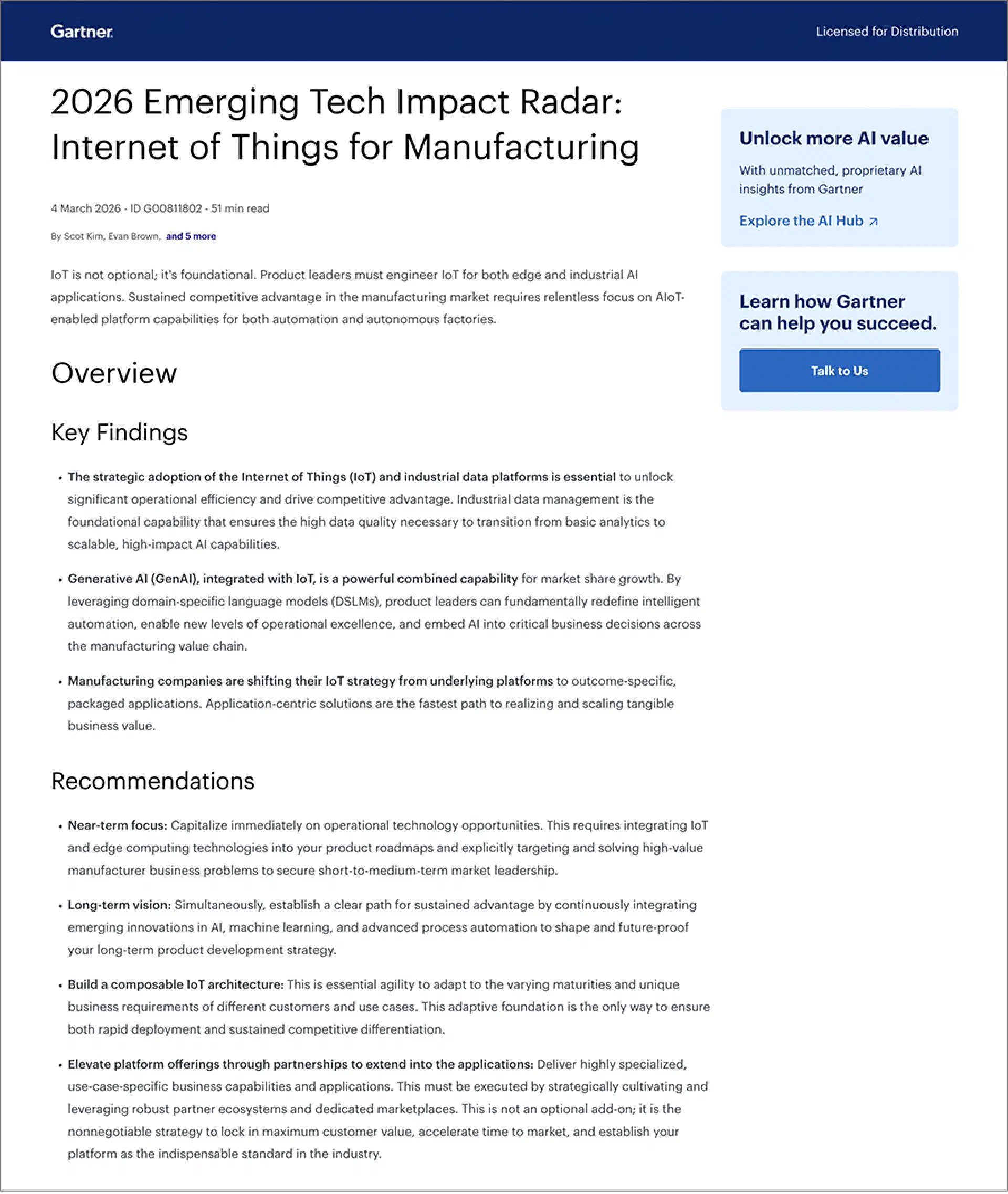 IoT Is not optional.