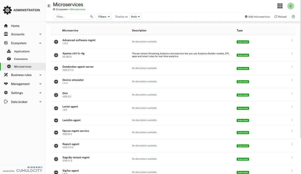 Managed microservices hosting